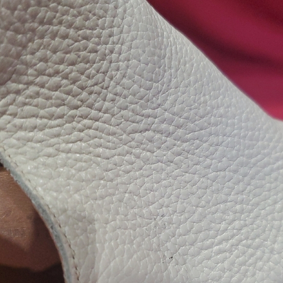 l'artigiano lucchese Italian Cream and Tan Peep-Toe Heels with Chunky Heel - Picture 8 of 10